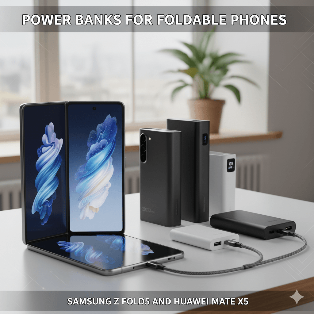 How to Choose Power Banks for Foldable Phones Like Samsung Z Fold5 and Huawei Mate X5