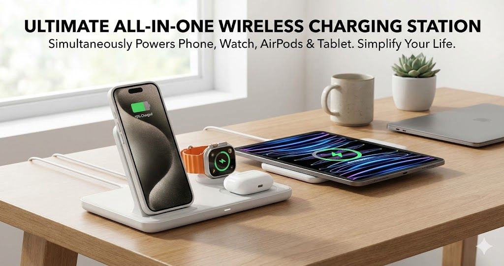 Magnetic Wireless Charging for Multi-Device Users: Phones, Earbuds, Watches, Tablets