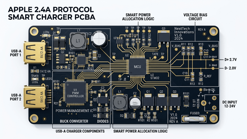 Apple 2.4A Protocol PCBA: Advanced B2B Procurement & Engineering