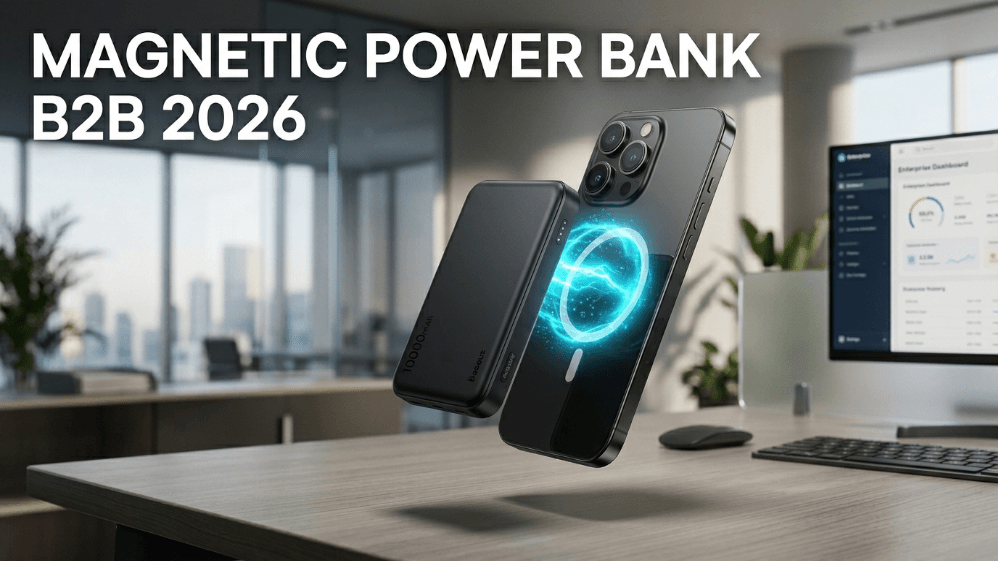 Custom Branded 10000mAh Magnetic Power Bank with Logo