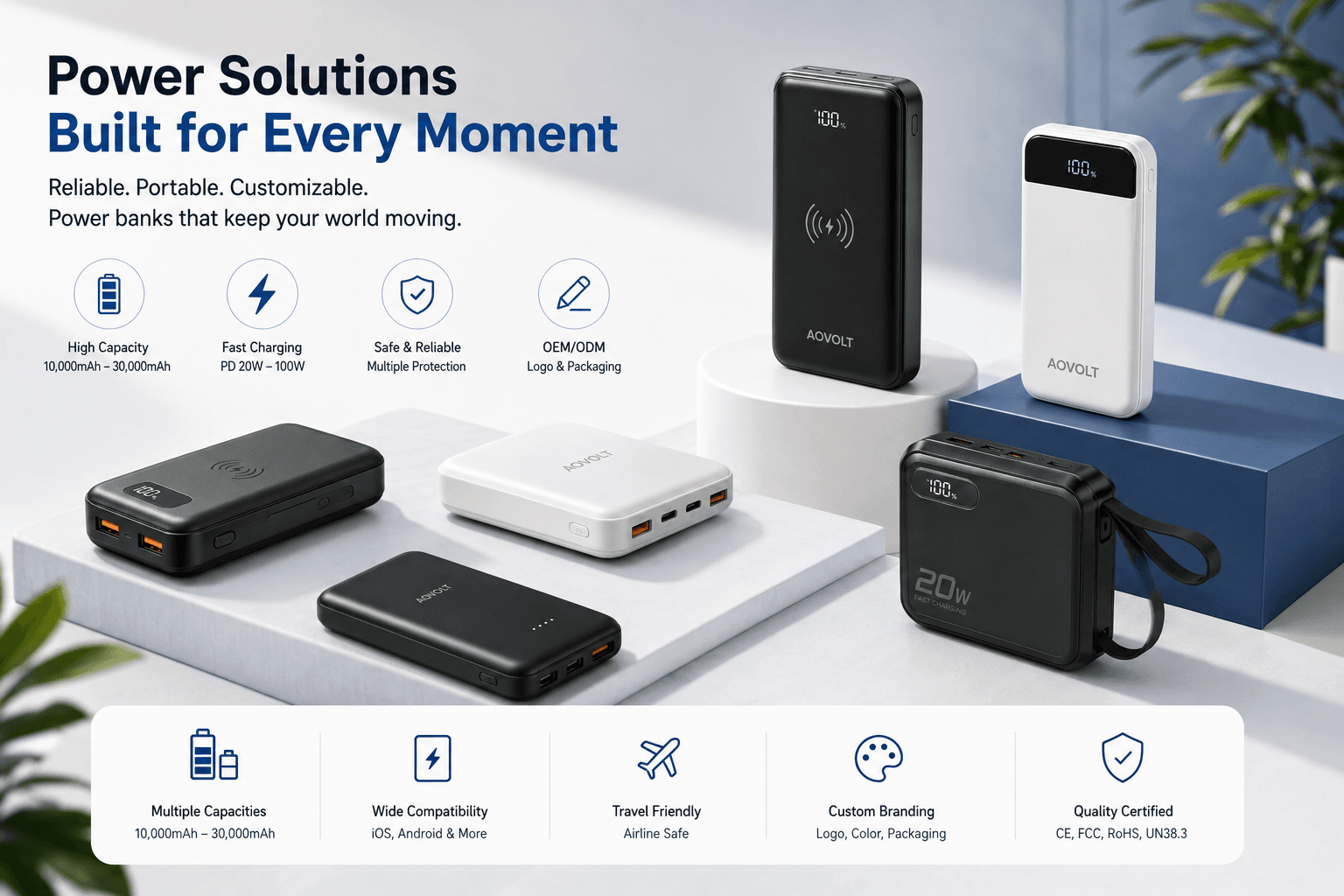 Low MOQ Custom Power Banks: Flexible Solutions for Small Orders