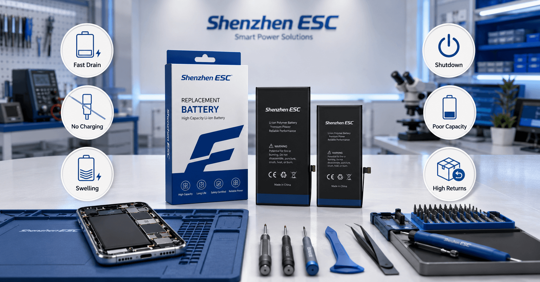 Cell Phone Battery Manufacturer for Repair Shops, Wholesalers and Private Label Buyers