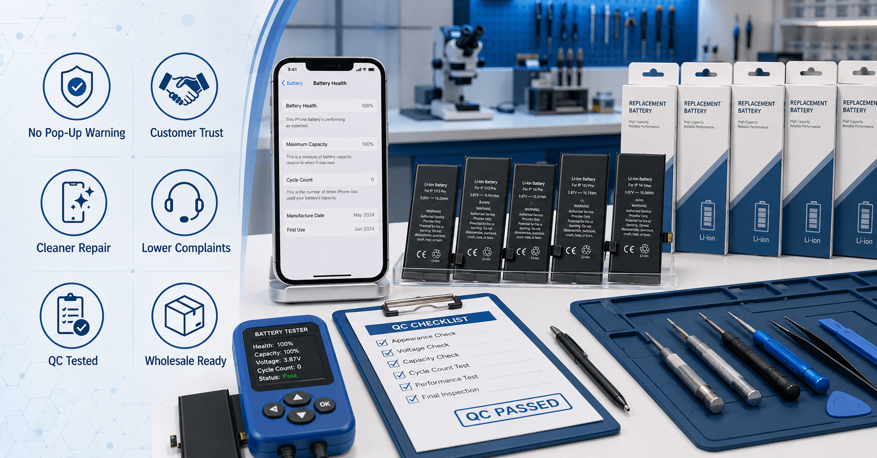 What Is a No Pop-Up iPhone Battery? A Practical Guide for Repair Shops and Wholesale Buyers