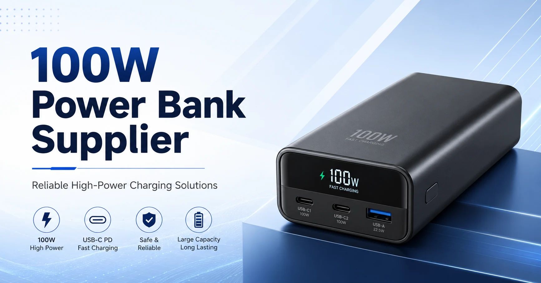 Fornecedor de Power Bank de 100W: Como escolher um parceiro confiável para produtos de carregamento de alta potência