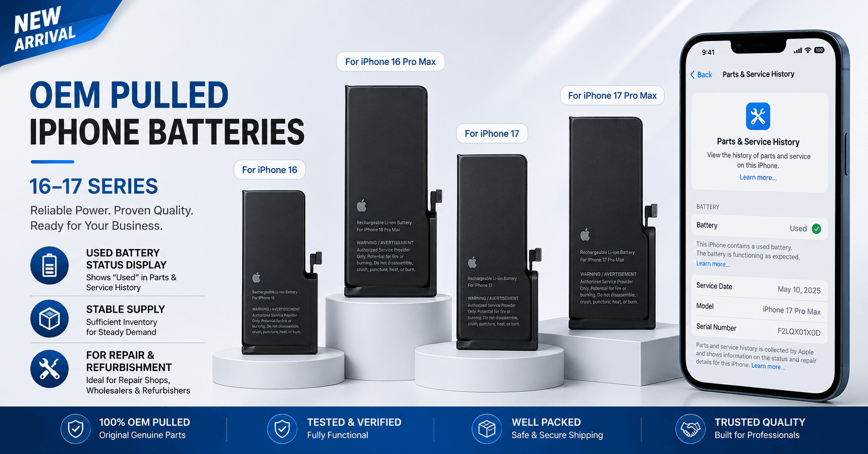 iPhone Battery Without Pop Up: A Safer Replacement Solution for Repair Shops and Refurbishers