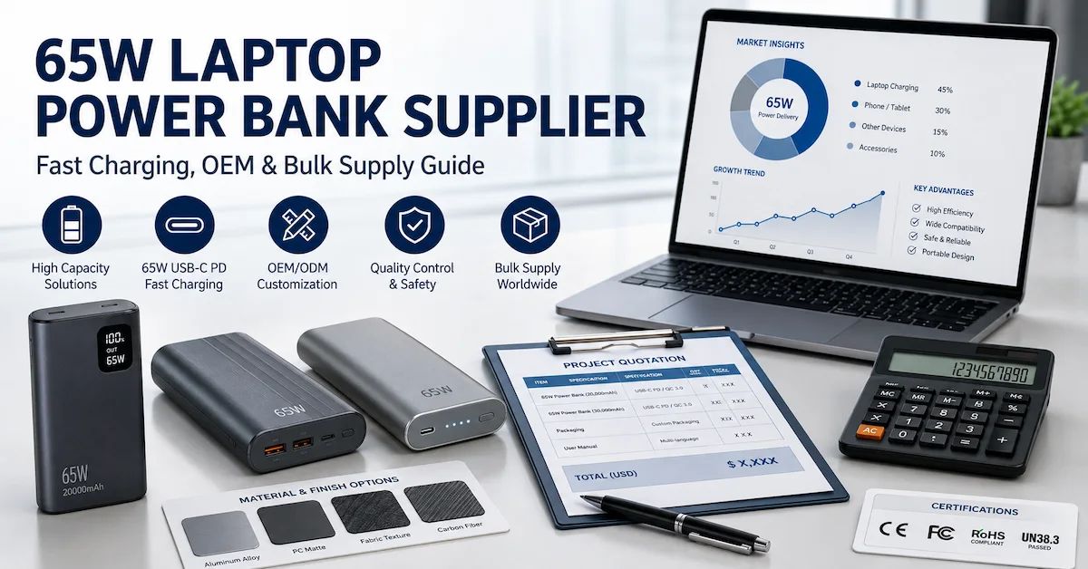 65W Laptop Power Bank Supplier: How to Source Reliable Fast-Charging Products for Business Users