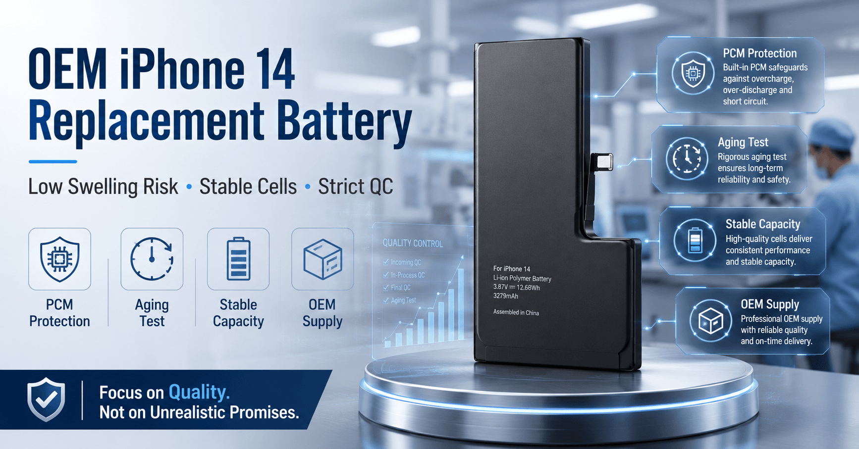OEM iPhone 14 Replacement Battery No Swelling: What Buyers Should Really Check