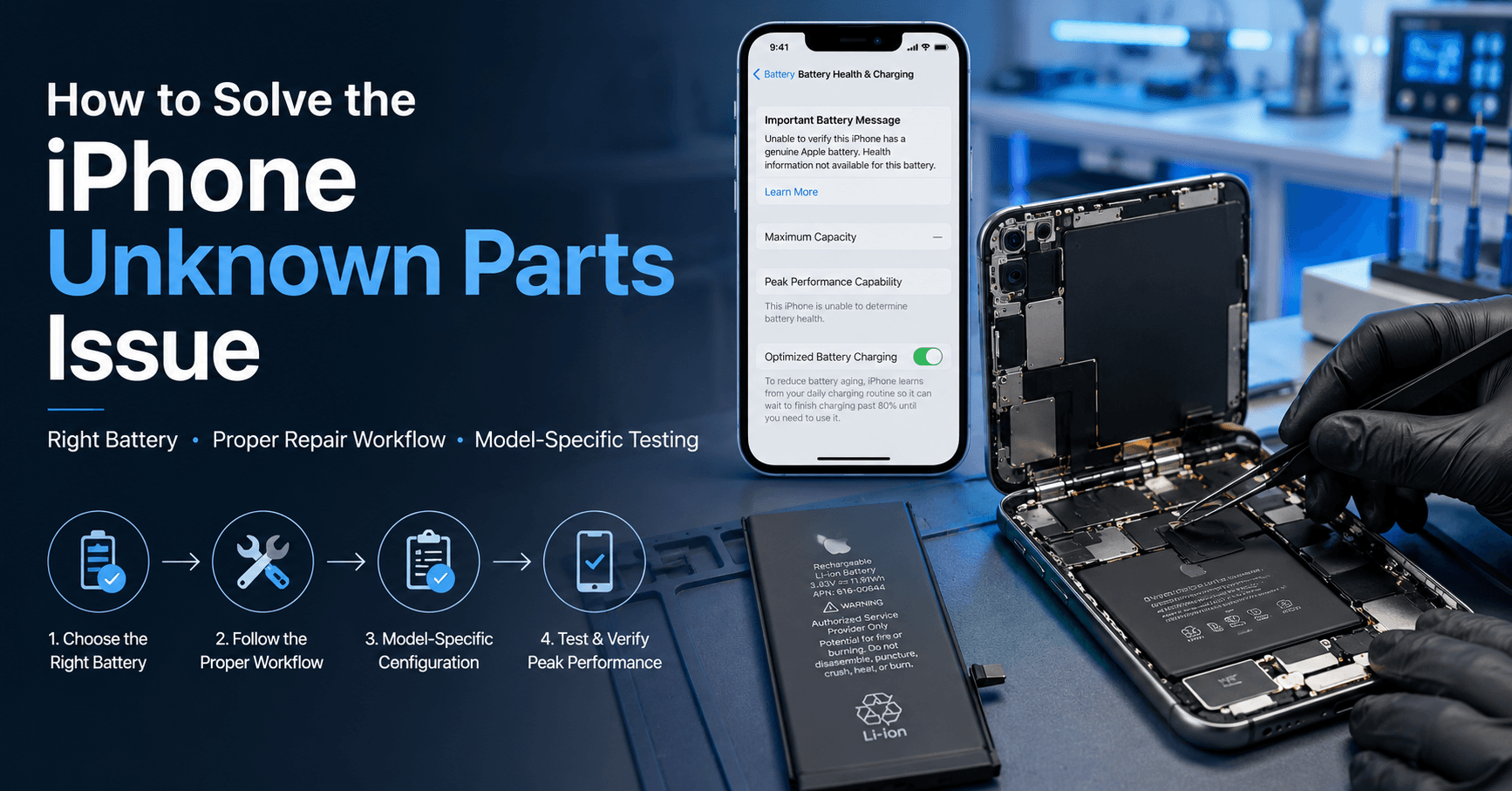 How to Solve the iPhone Unknown Parts Issue After Battery Replacement