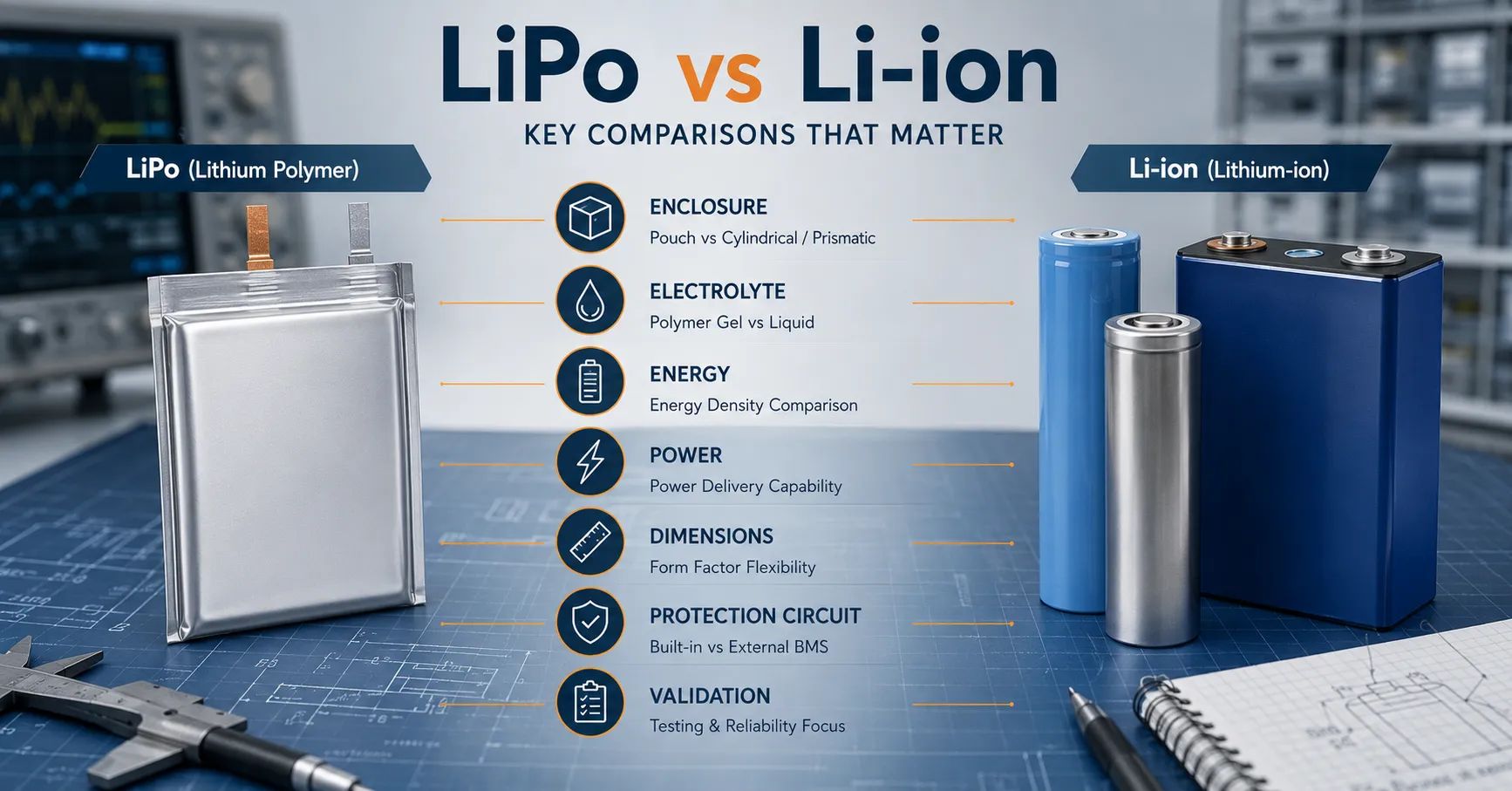 LiPo vs Lithium-Ion Batteries: What B2B Replacement Battery Buyers Should Compare