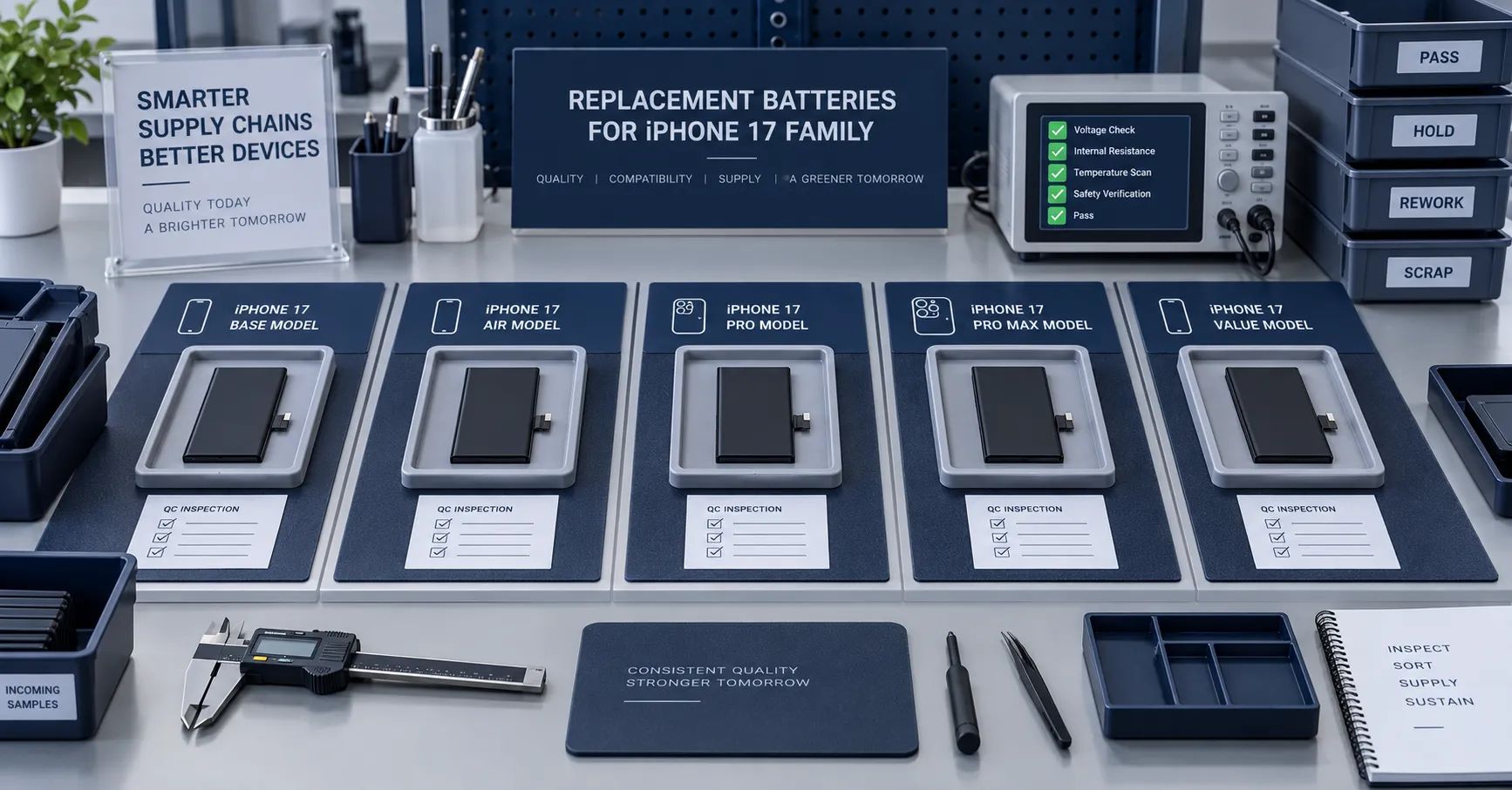 iPhone 17 Series Replacement Batteries: Compatibility, Testing and B2B Sourcing
