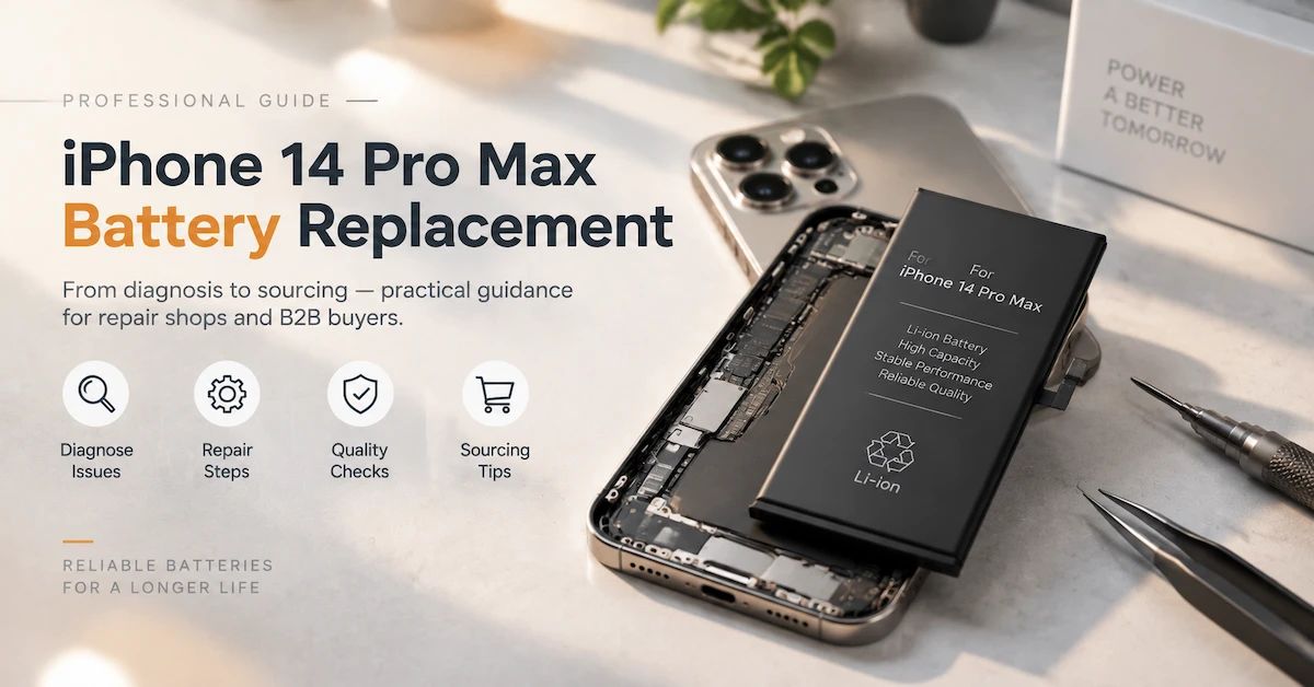 iPhone 14 Pro Max Battery Replacement: Repair Validation and Bulk Sourcing Guide