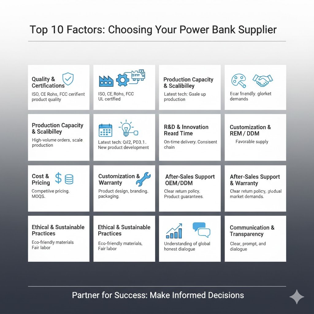Top 10 Things Brand Buyers Must Consider When Sourcing Power Banks and Chargers