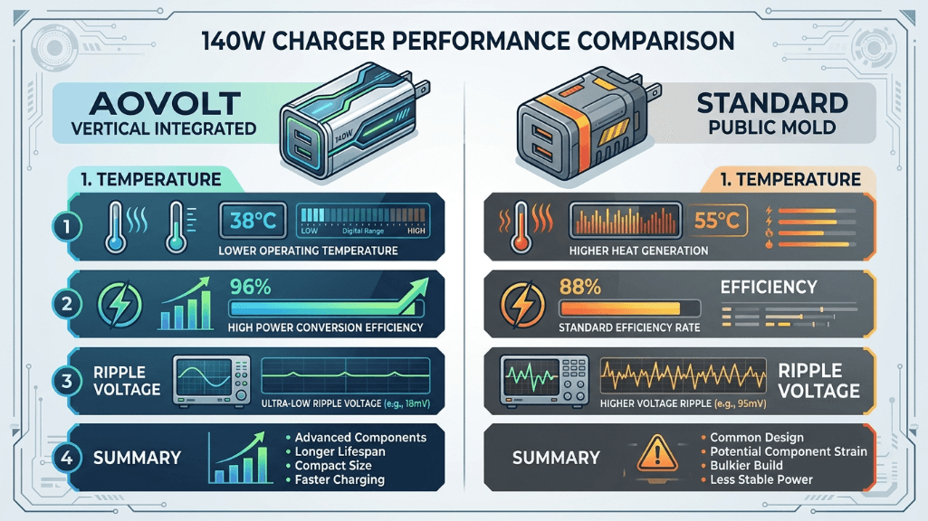 140W GaN Charger Supplier 2026: CE-Certified & Fully Integrated