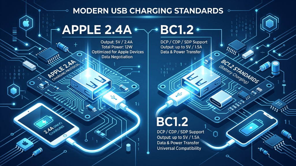 What is the Difference Between Apple 2.4A and BC1.2?
