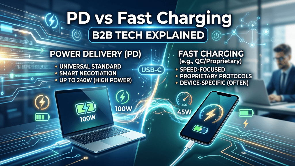 Is PD the Same as Fast Charging? B2B Guide for Smart Procurement
