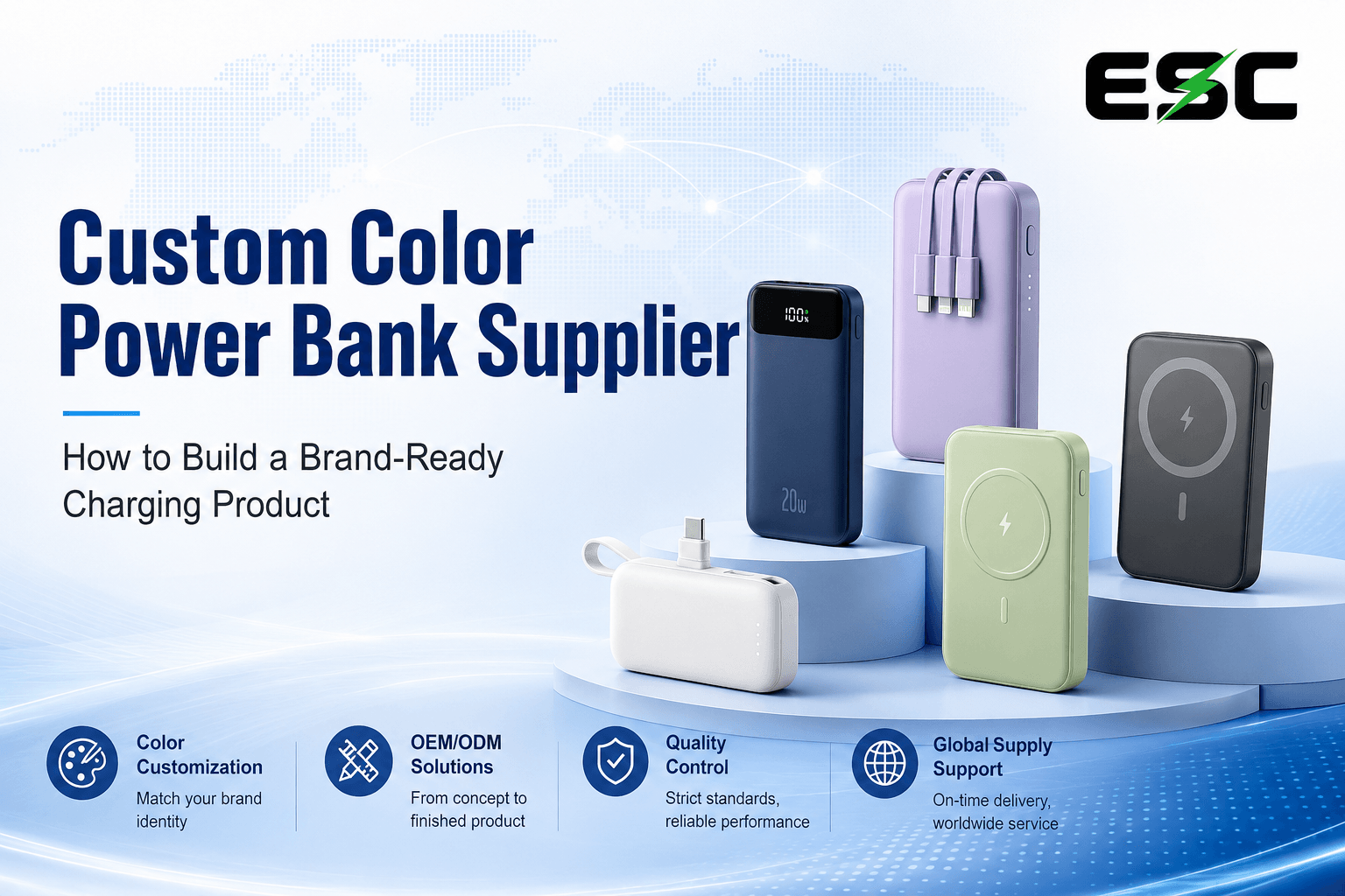 Custom Color Power Bank Supplier: How to Build a Brand-Ready Charging Product