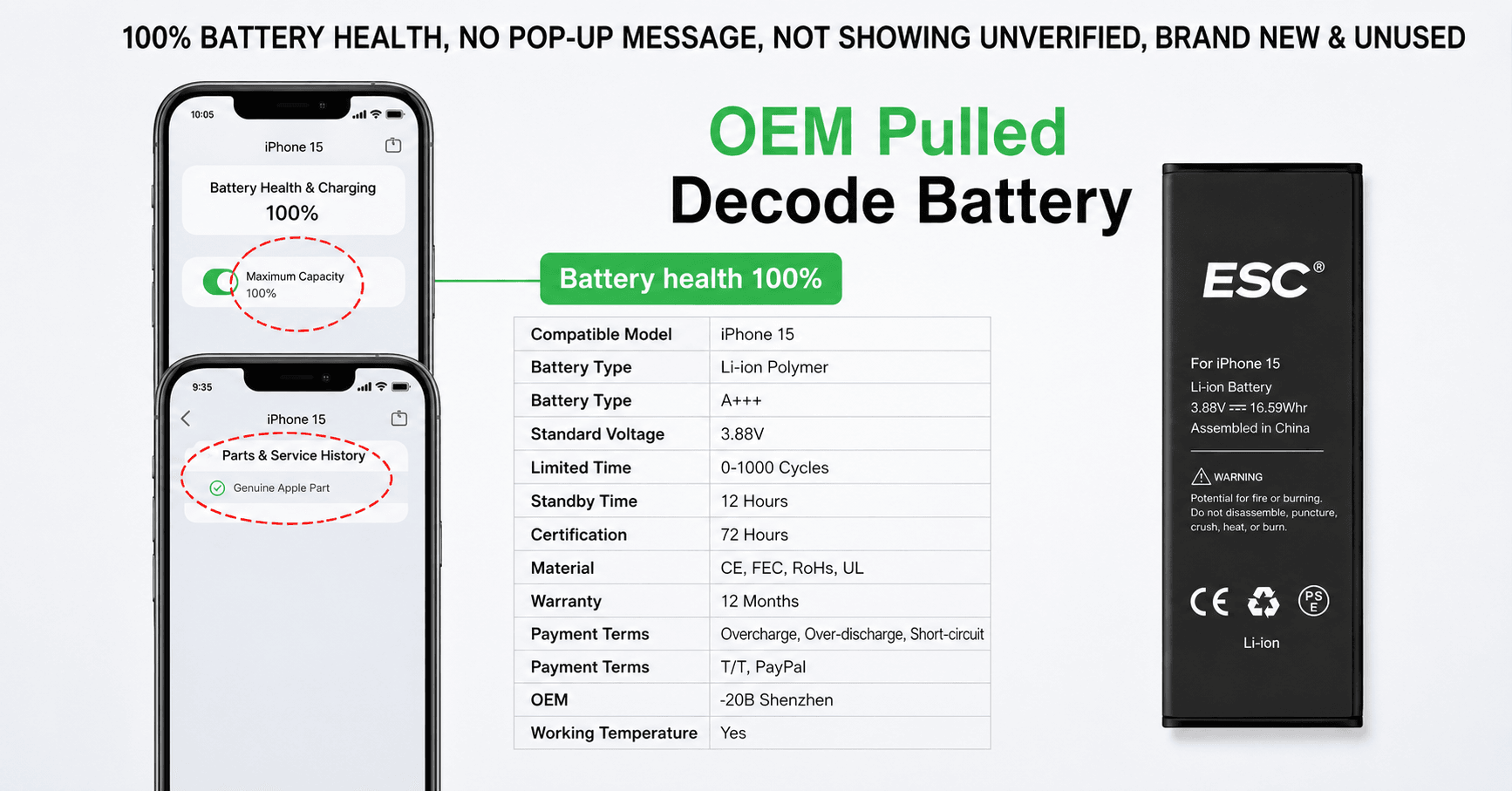 iPhone No Pop Up Battery Supplier: What Repair Shops and Refurbishers Should Check Before Buying