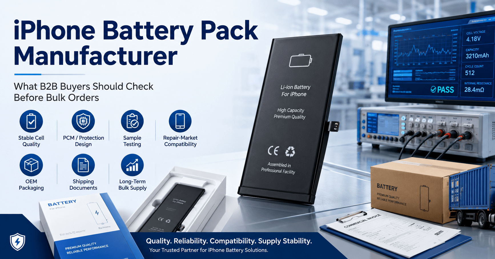 iPhone Battery Pack Manufacturer: What B2B Buyers Should Check Before Bulk Orders
