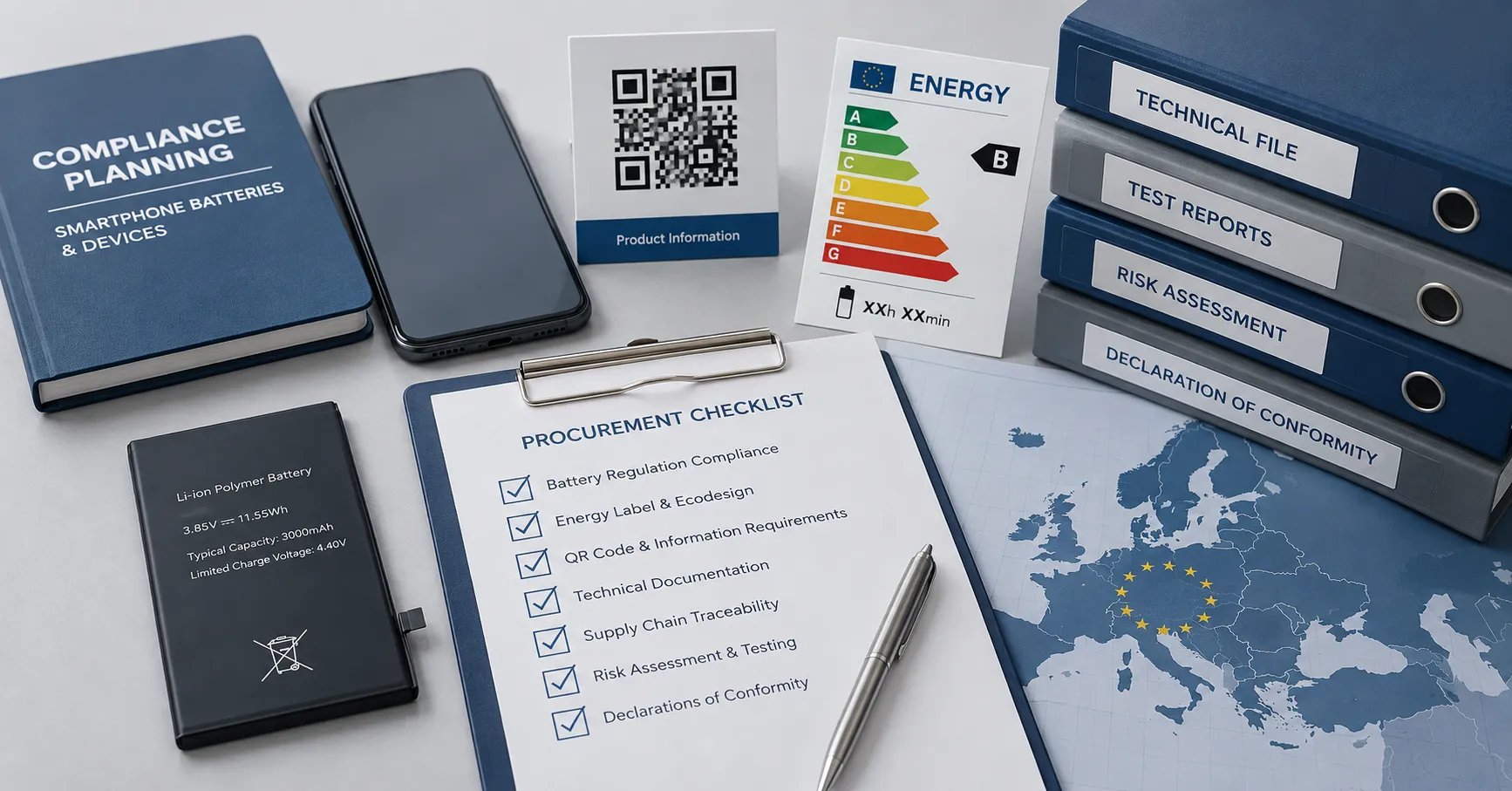 EU Smartphone Battery Compliance 2026–2027: A B2B Checklist