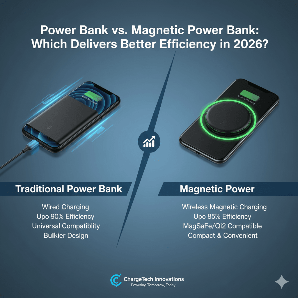 Power Bank vs. Magnetic Power Bank: Which Delivers Better Efficiency in 2026?