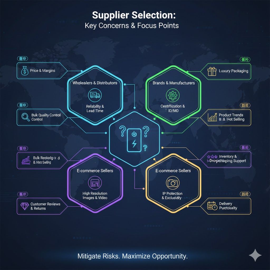 What Do Brand Buyers, Wholesalers, E-Commerce Sellers, and Gift Companies Really Look for in Power Bank Suppliers?