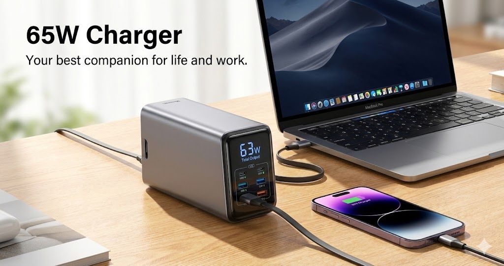 Chargeur GaN 65 W Factory : Alimenter l’ère de l’iPhone 17 avec une charge compacte et intelligente