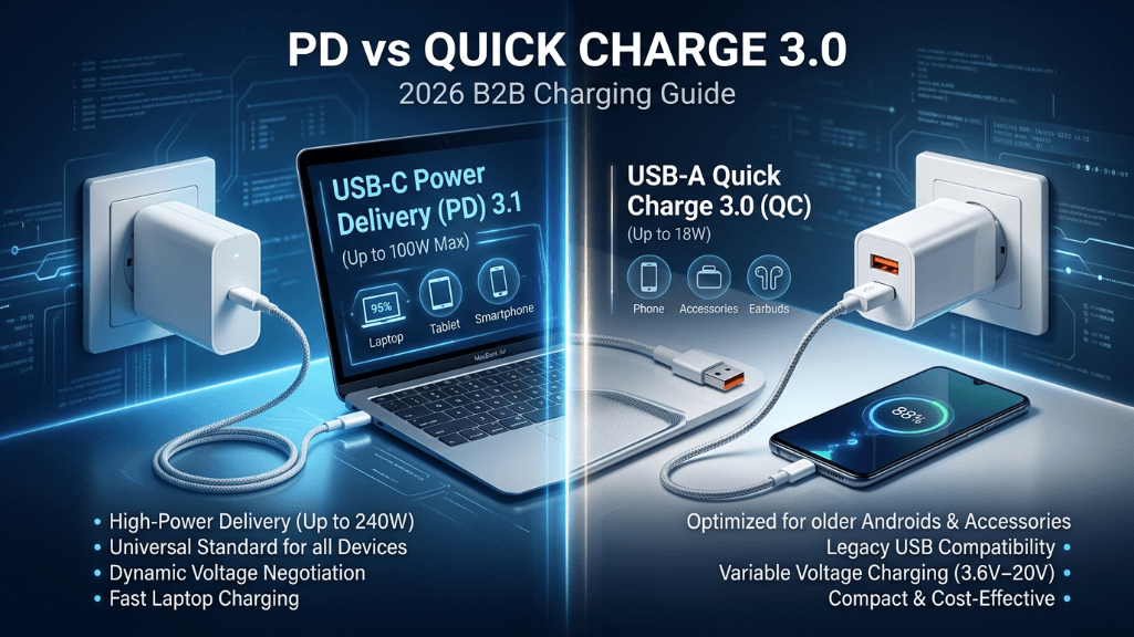 PD vs Quick Charge 3.0: Best Fast Charging B2B Buyer Guide Report