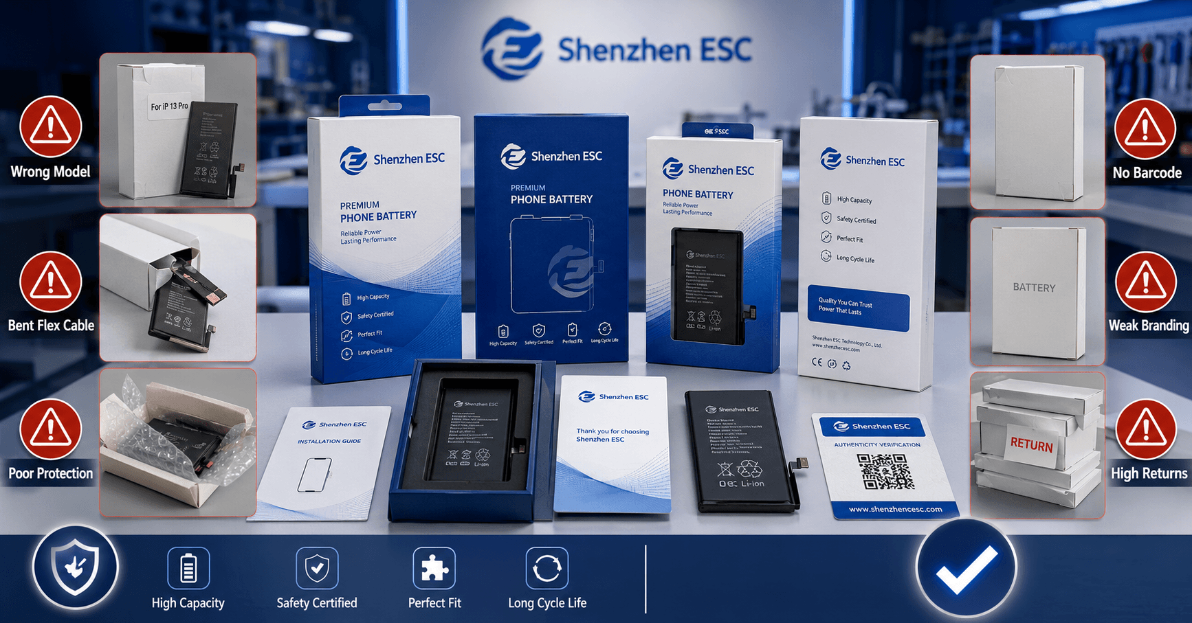 How to Customize Phone Battery Packaging for Repair Shops, Distributors and Private Label Brands