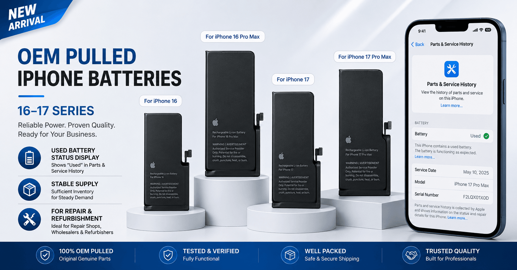 iPhone Battery Without Pop Up: A Safer Replacement Solution for Repair Shops and Refurbishers