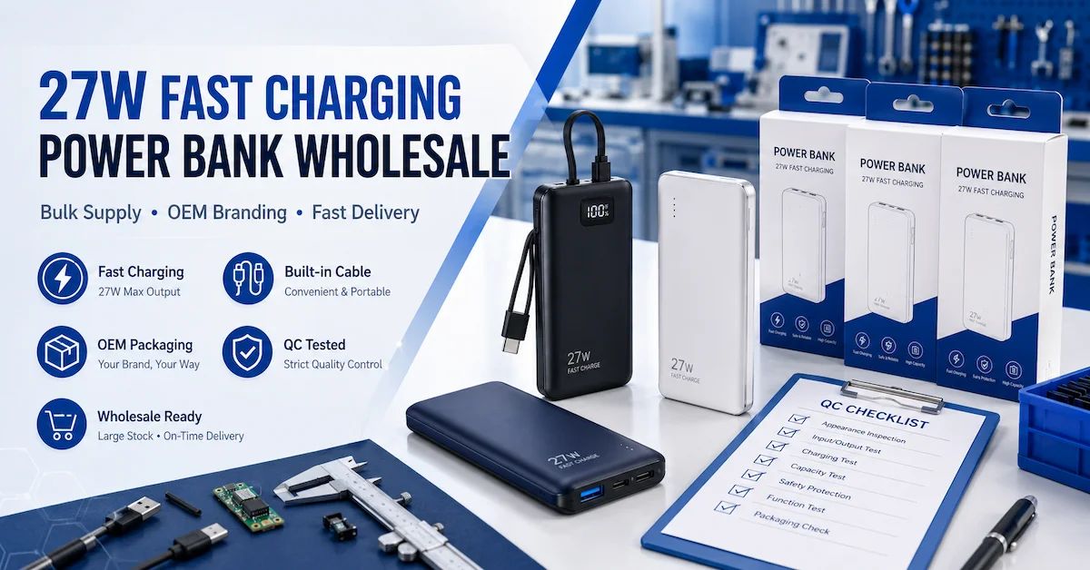 Power Bank de carga rápida de 27 W al por mayor: una guía práctica de abastecimiento para compradores mayoristas