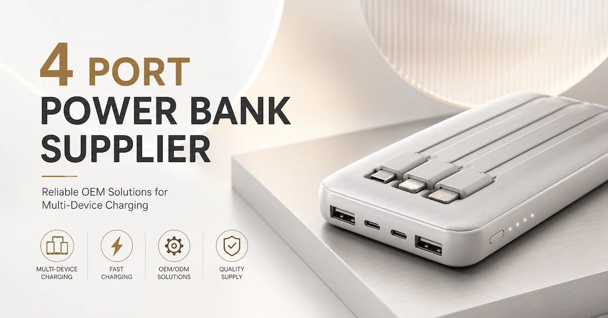 4 Port Power Bank Supplier: How to Source Reliable Multi-Device Charging Products