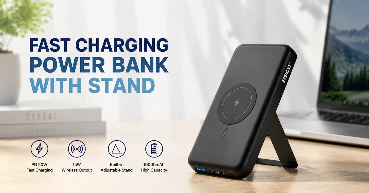 Power Bank de carregamento rápido com suporte: Guia do comprador OEM para marcas de carregamento portátil
