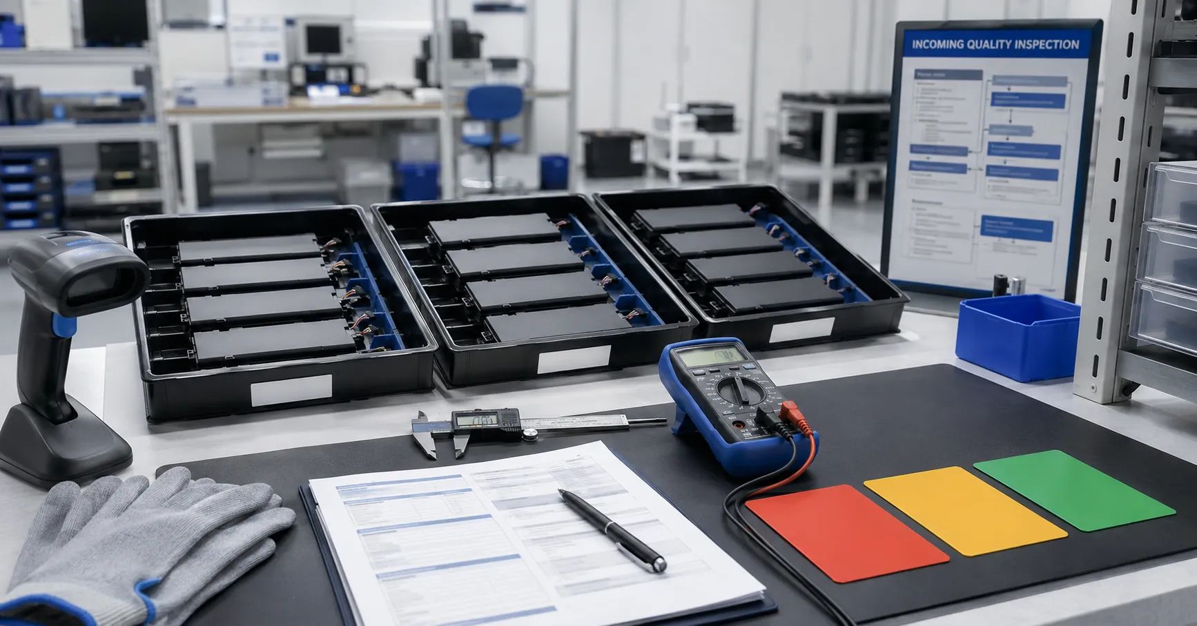 Inspeção de baterias de laptops recebidas: um guia de controle de qualidade B2B para compradores em grande quantidade.