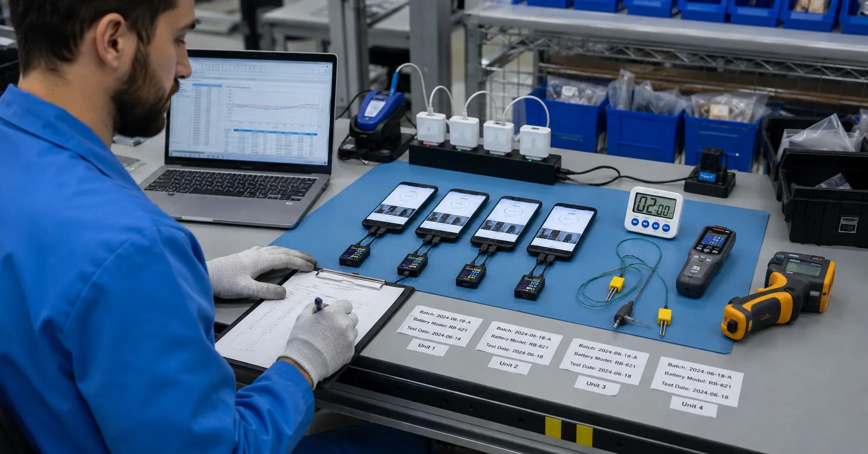 Prueba de aceptación del tiempo de ejecución de la batería del teléfono: un SOP de control de drenaje rápido B2B