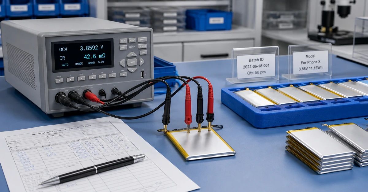 Phone Battery Internal Resistance Testing: A B2B Incoming QC Guide
