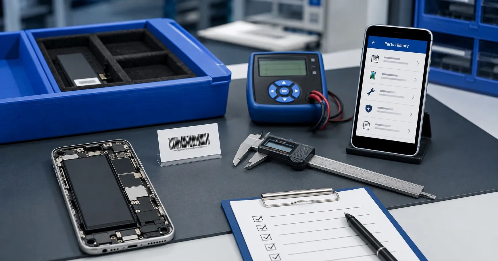 Reutilização de baterias de iPhone usadas: um guia de risco e validação para empresas (B2B).