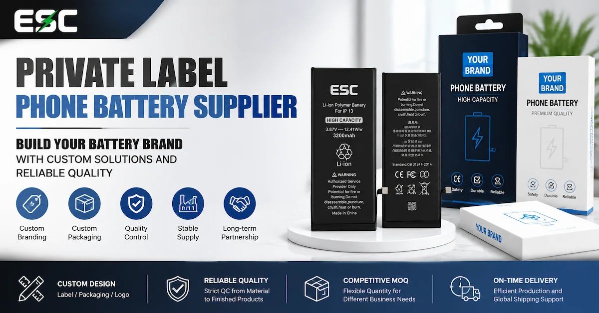 Fornecedor de baterias de telefone de marca própria: como construir uma marca de bateria confiável com suporte de fabricação personalizada