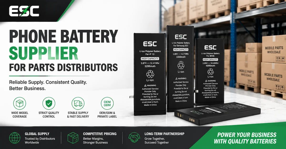 Phone Battery Supplier for Parts Distributors: How to Build a Reliable Mobile Battery Supply Chain