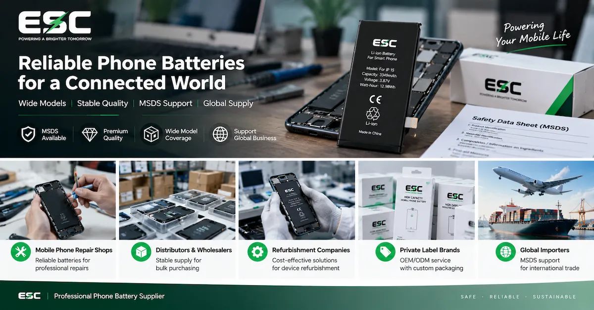 MSDS(安全データシート)を提供する携帯電話用バッテリーサプライヤー:B2Bバイヤーが大量注文前に書類を確認する方法
