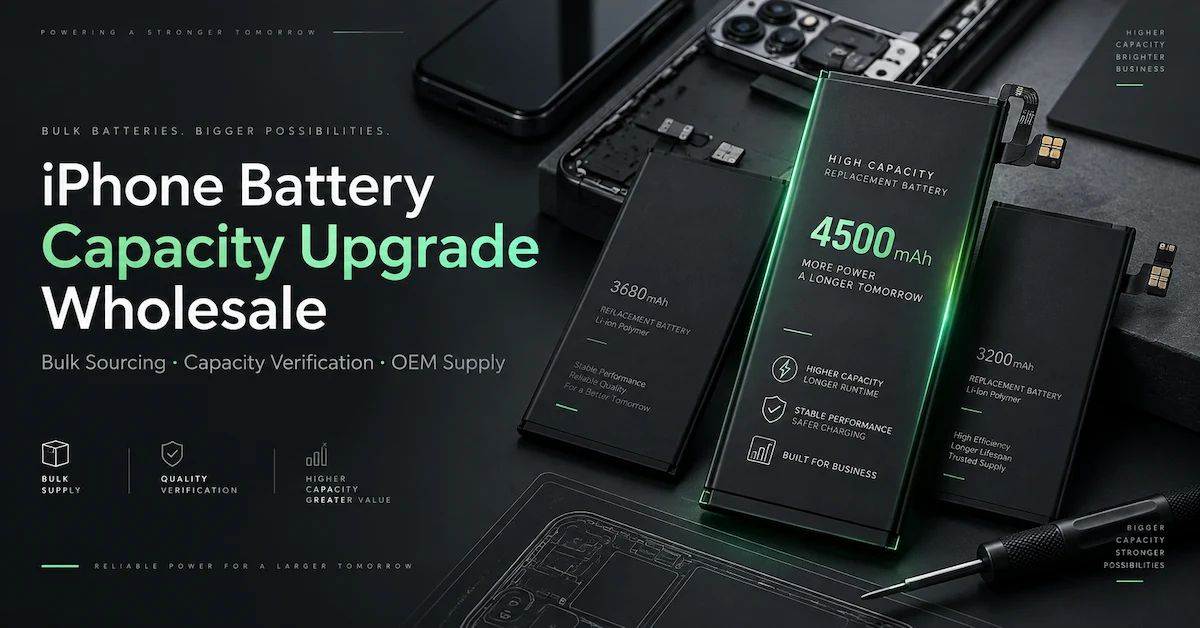 ترقية سعة بطارية iPhone بالجملة: كيف يتحقق مشترو B2B من السعة الحقيقية قبل الطلبات بالجملة