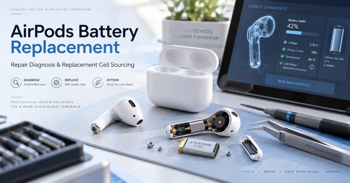 AirPods Battery Replacement: How Repair Shops Diagnose Earbud and Charging Case Battery Problems