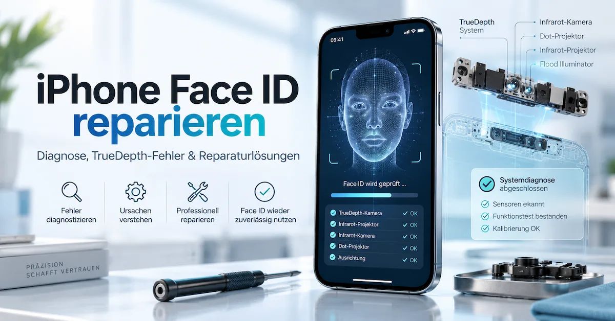 iPhone Face ID repair: Fault diagnosis, TrueDepth problems and secure repair solutions for workshops