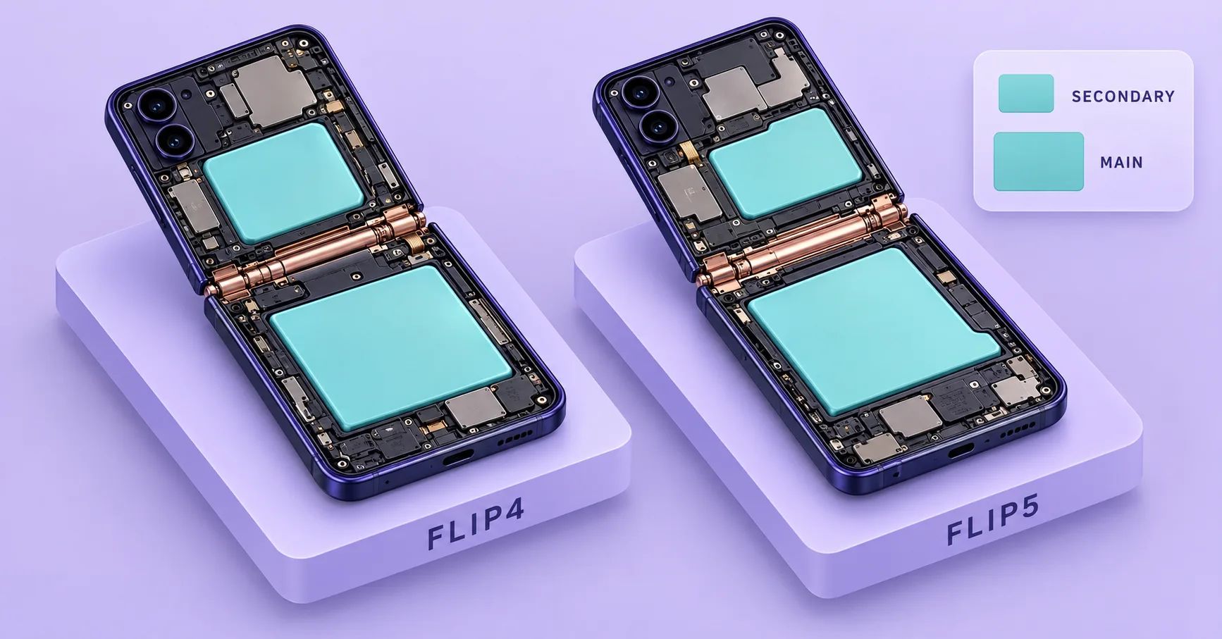 Baterias de substituição para Samsung Galaxy Z Flip4 e Flip5: um guia completo para baterias principais e secundárias (B2B).