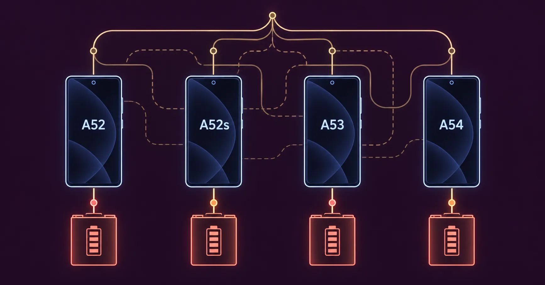 Batteries de remplacement pour Samsung Galaxy A52, A53 et A54 : Guide de validation des références B2B